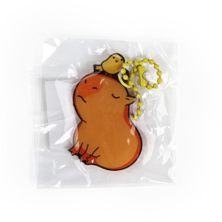 Acrylic keychain on the chain "Capybara", 3.5 x 9 cm-2