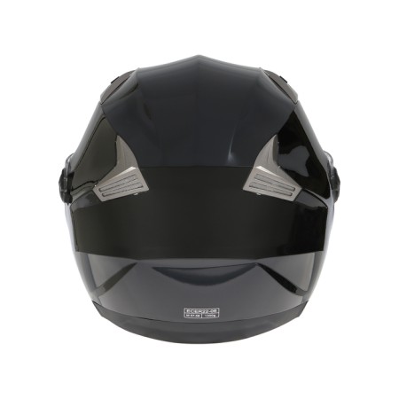 The helmet open with two visors, size M (57-58), model-BLD-708E, black glossy-7