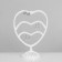 Star for jewelry "Heart", 31 place, 13.5 × 24 × 30 cm, white color