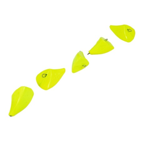 Cargo bullet-excentric stained collapsible Yaman 5 pcs., 56 g, yellow-3