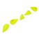 Cargo bullet-excentric stained collapsible Yaman 5 pcs., 56 g, yellow