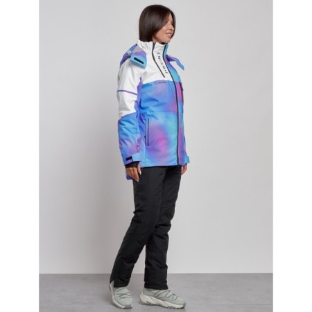 Ski costume female winter, size 42, purple color-5