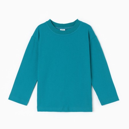 Longsliv children's minku, turquoise color, height 128 cm-4