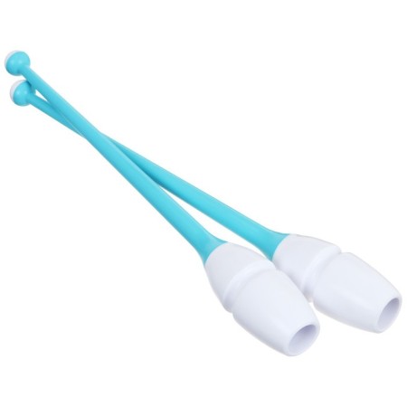 Bulas for rhythmic gymnastics inserted Grace Dance, 36 cm, white/blue color-6