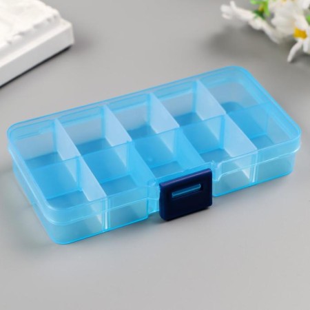 Casket with removable cells for trifles 10 departments mix 2x12.5x6.5 cm-5