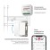 Two -clavy switch with self -return (white matte) W1122461