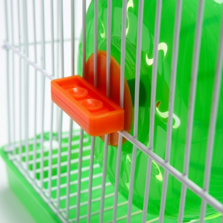 A cage for rodents equipped RT-2Q, 22 x 16 x 20 cm, green (packing 30 pcs)-10