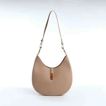 Female bag Textura, cosmetic bag, medium size, beige color