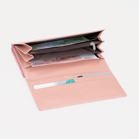 Women's wallet on magnets, powder color-4
