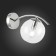 Wall lamp EVOLUCE. Sle102601-01. Ratella. 1x40 W, E14, 14x18 cm, color chromium