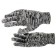 Gloves, x/b, knitting class 10, without coating, melange