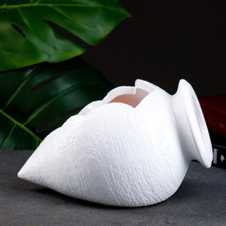 Figure pot "Amphora" white, 21x14x12 cm-3