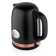 Electric kettle Brayer BR1005BK, Metal, 1.7 l, 2200 W, thermometer, black