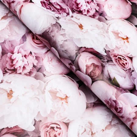 Package Paper, glossy "Spring bouquet of peonies", 50 x 70 cm-1