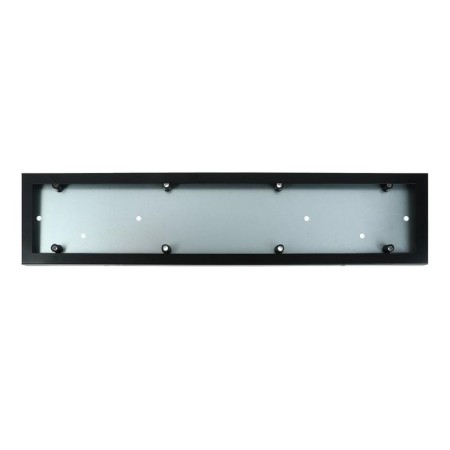 Airline license plate frame, anti -vandal, metal, black-4