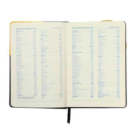 Low -diary, PVC cover, A5 format, 140 sheets in a cage, elastic band, "Neon", mix-5