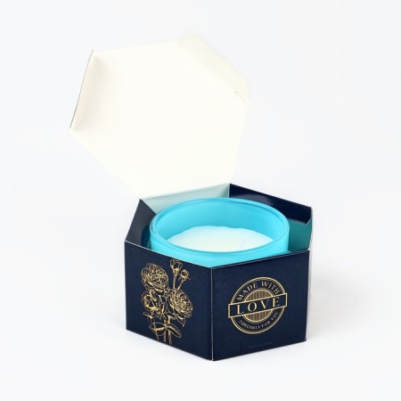 Aromatic candle “Blue Ocean Waves”: sea breeze, 5 x 7.1 cm.-2
