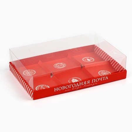 Box for Musser cakes "New Year's Post", 27 x 17.8 x 6.5 cm, New Year-1