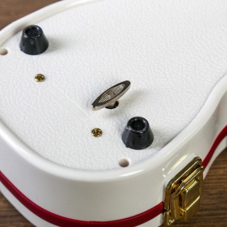 Casket Musical Plastic Mechanical "Violin" White 6x34.5x12.7 cm-6
