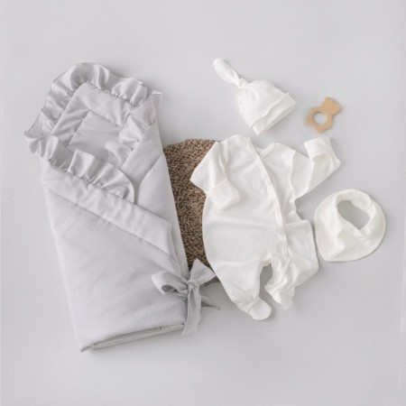 Kinderlitto Satin discharge kit, 4 items, height 50-56 cm, color gray color