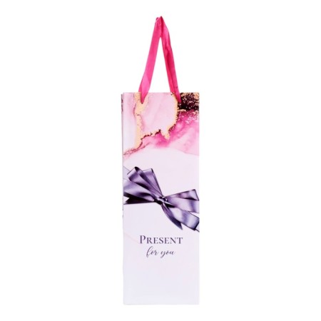 Package laminated for a bottle "Bow", 13 x 36 x 10 cm-1