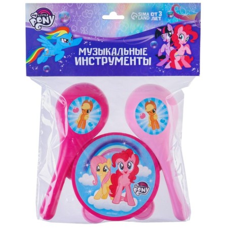 Музыкальные инструменты «Маракасы и бубен» My little pony, 3 предмета-5