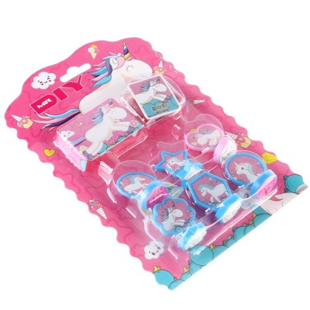 Printing color "unicorns", set of 6 pcs., Stamping pillow-5