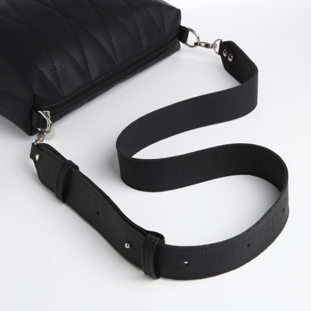 Women's bag over the shoulder Textura, average size, black color-4