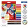 Erichkrause ArtBerry Creativity, Fabric Fabric Fabric 10 colors + 3 stencils, line 1.0-7.0 mm