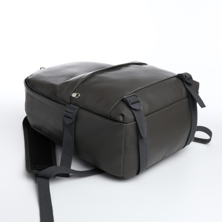 Youth backpack with lightning, 3 pockets, gray color-4