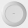 A set of plates of porcelain dining Magistro Mien, 6 objects: D = 26.3 cm, white color