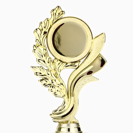 Cup with laurel branch, plastic stand black, 17.3 x 6.4 x 9 cm-3