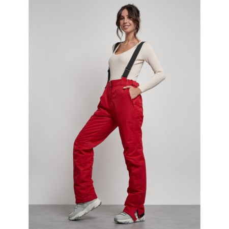 Semi -combinezone ski insulated female winter, size 50, red color-19