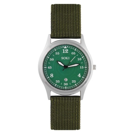 Watch of wrist, d-4.2 cm, strap L-23 cm, width-2.2 cm, luminous arrows
