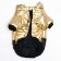 Dog jacket "Cosmonaut", size 14, black-gold (DS 38, Osh 32, OG 46 cm)