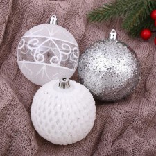 Set of balls plastic D-8 cm, 9 pcs 