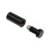 Remote holder for plates, 12x30 mm, black color, set 10 pcs.