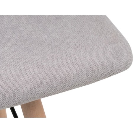 Stool Ben array of beech/metal/fabric, natural/gray 40x40x44 cm-4