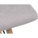 Stool Ben array of beech/metal/fabric, natural/gray 40x40x44 cm