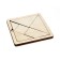 The game of the puzzle is wooden "Tangram", natural, small