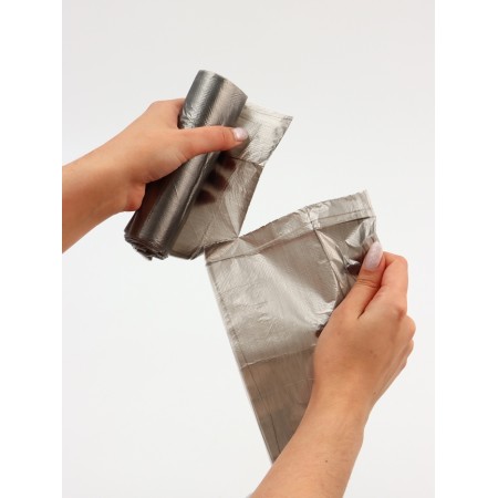 Garbage bags in the roll "Upak Land" 60 l, black, PND, 9 μm, 55 x 70 cm. 20 pcs.-3