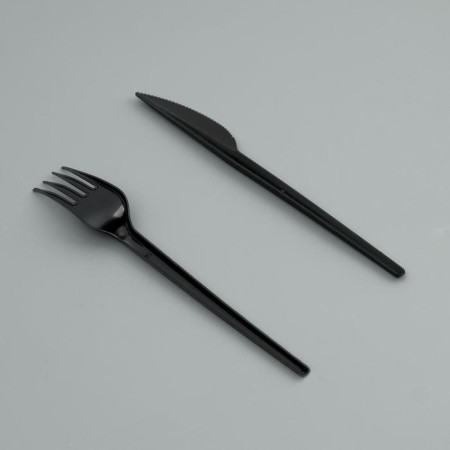 A set of disposable dishes "fork, knife, napal.-1