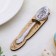 A teaspoon spoon with an engraving "teacher", h = 14cm.