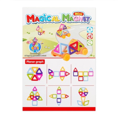 Magnetic designer "Mini-magic magnet", 38 parts-1