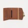 Women's wallet on the button, brown color