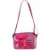 Children's bag with a zipper, 6x11x13 cm, adjustable belt, pink mix