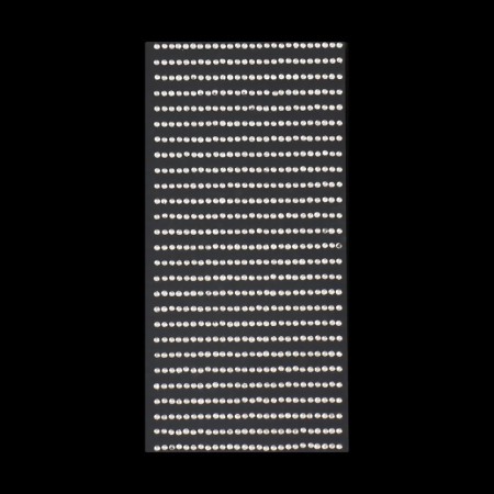 Rhinestones for decor, on adhesive base, 2 mm, silver color-2