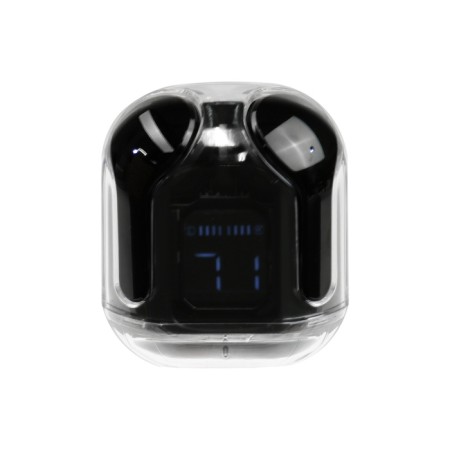 Wireless headphones Air31, TWS, vacuum, BT 5.0, 45/230 mAh, transparent, black-3