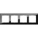 Frame for 4 posts WL01-FRAME-04, black color, glass material