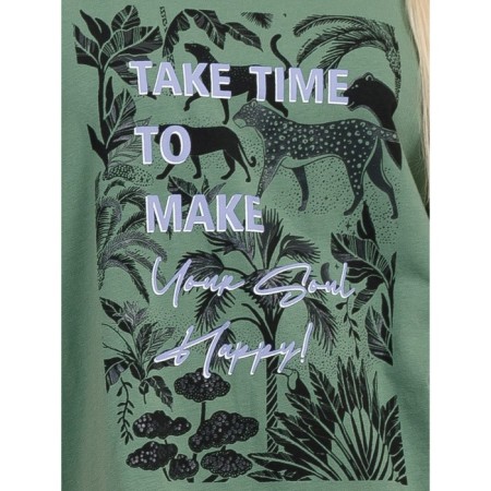 Female T -shirt, size XS, olive color-8